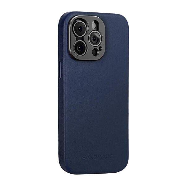 Pro Leather Case - iPhone 15 Pro - Navy (MagSafe Compatible)