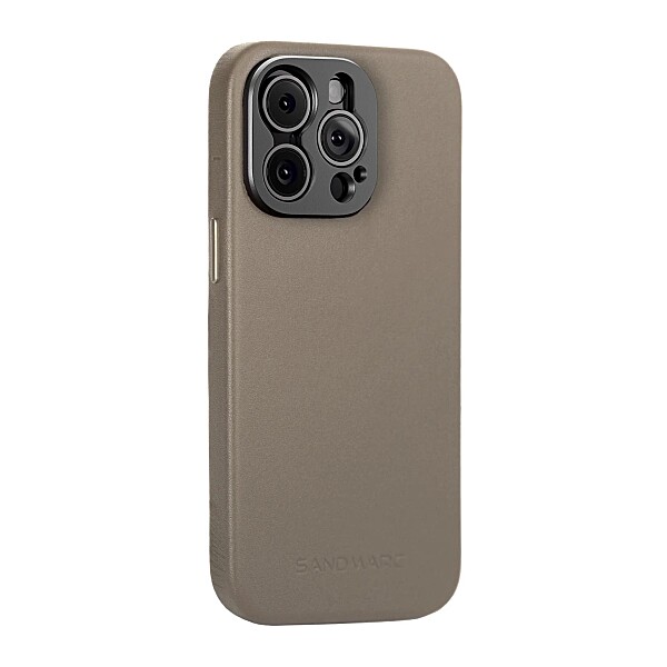 Pro Leather Case - iPhone 15 Pro Max - Sand (MagSafe Compatible)