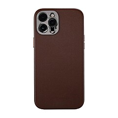 Pro Leather Case - iPhone 12 Pro (Magnet Enabled) - Brown