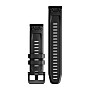 Garmin QuickFit® 22, Black Silicone, přezka Black